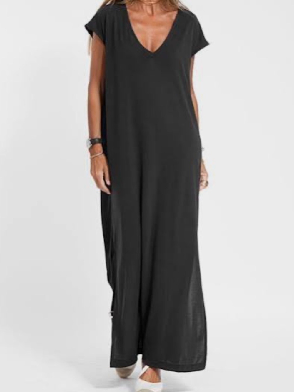 Vanilla Bay Black Maxi Dress Sz L NWT